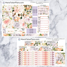 Load image into Gallery viewer, Passion Planner Weekly Sticker Kit - Pastel Elegant Florals | Small, Medium, and Large Size | Planner Stickers

