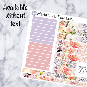 Passion Planner Daily Sticker Kit - Pastel Elegant Florals